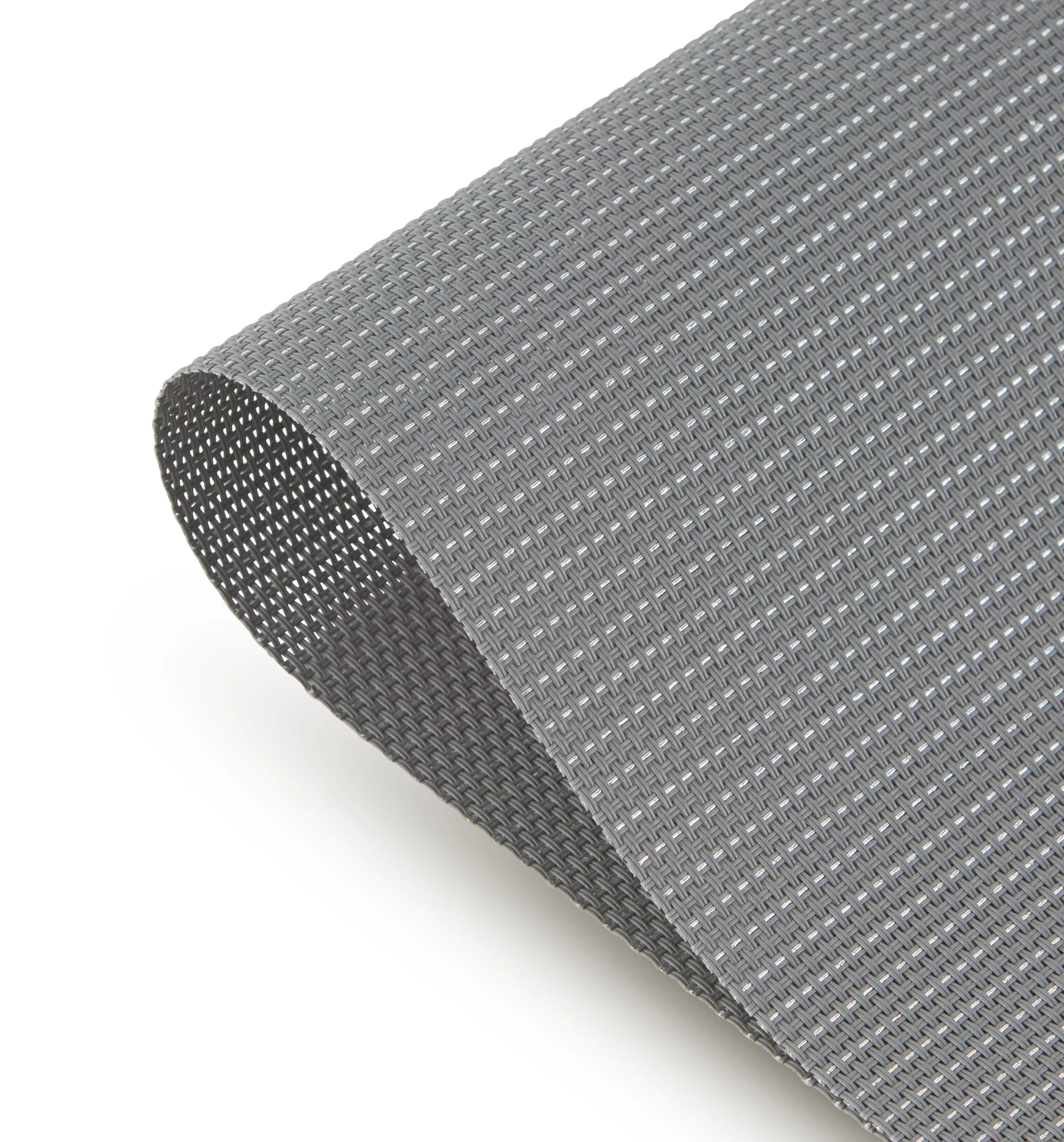 Dainty Home Natural Shimmer Woven Lurex Textilene Crossweave With Embedded Lurex Reversible 13" x 19" Rectangular Placemats