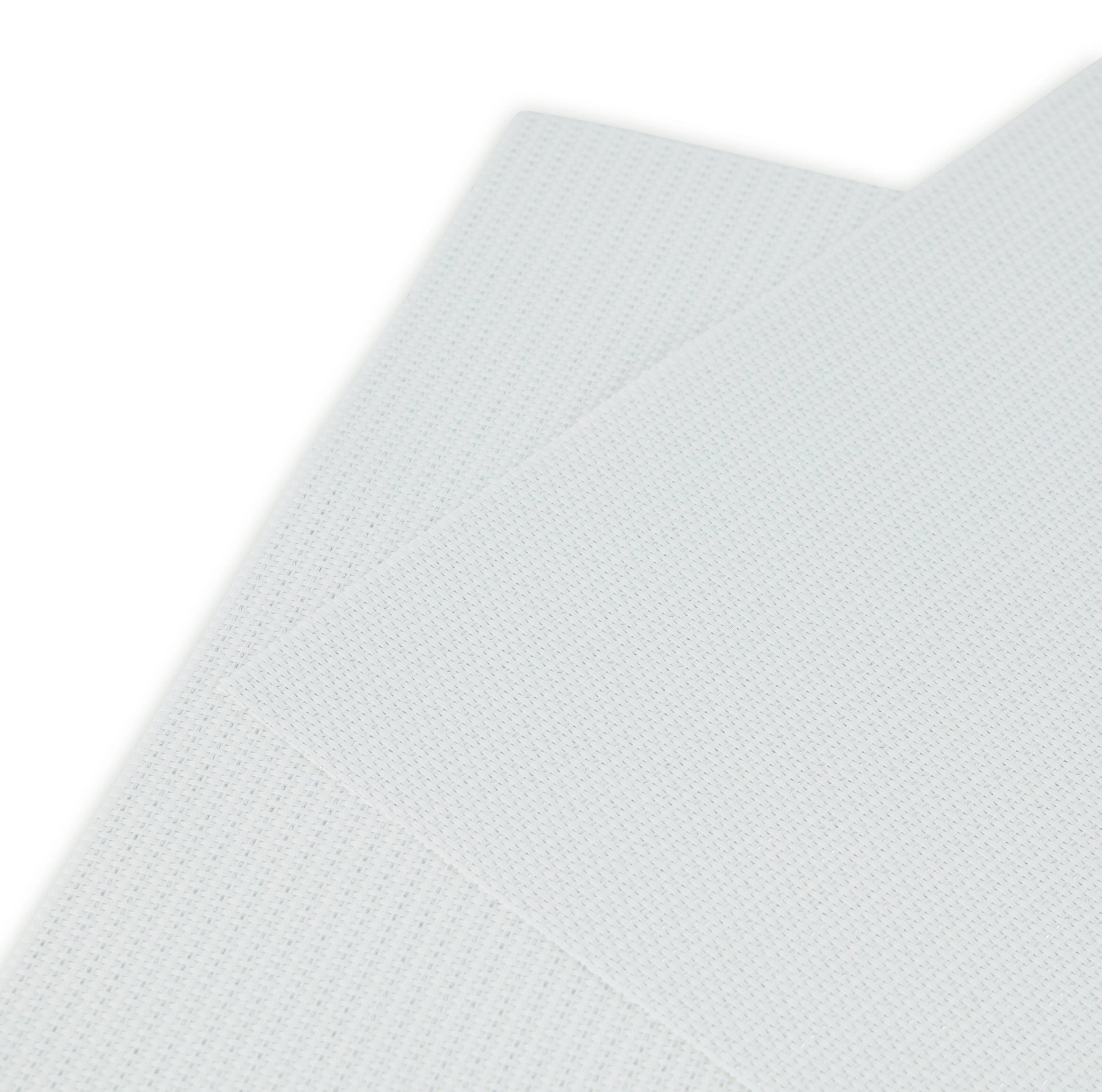Dainty Home Natural Shimmer Woven Lurex Textilene Crossweave With Embedded Lurex Reversible 13" x 19" Rectangular Placemats