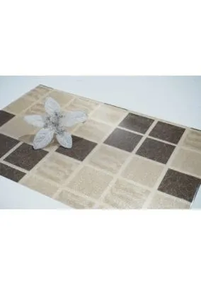 Dainty Home Shimmer Blocks Reversible Metallic Printed Set of 4 Placemats