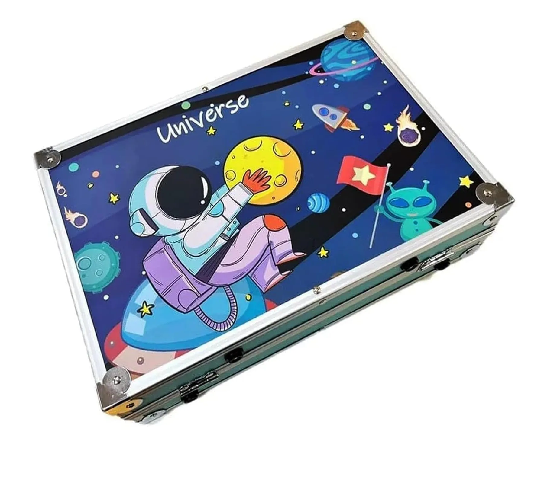 Deluxe Universe-Themed Art Set for Kids – 145-Piece Painting & Coloring Kit