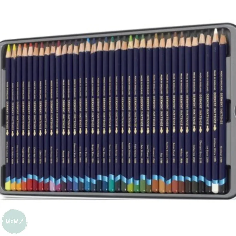 Derwent INKTENSE Pencils Sets- 36 tin inc. FREE Waterbrush pen worth £10.19