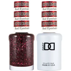 DND Duo - #675 Red Eyeshadow / Soak-Off Gel Polish 0.5 oz.   Nail Lacquer 0.5 oz.
