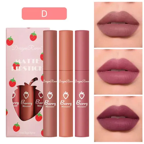 Dragon Ranee Berry Matte Lipstick Trio