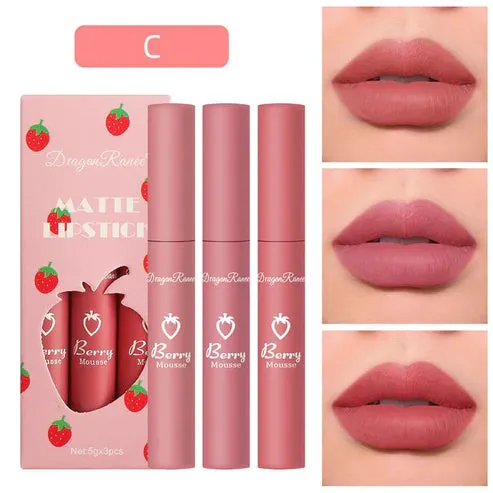 Dragon Ranee Berry Matte Lipstick Trio