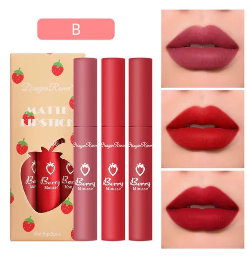 Dragon Ranee Berry Matte Lipstick Trio