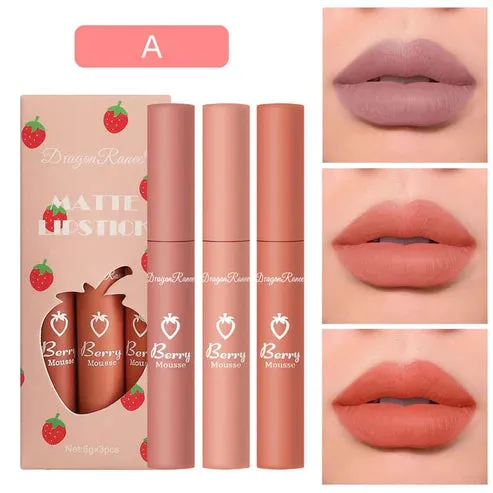 Dragon Ranee Berry Matte Lipstick Trio