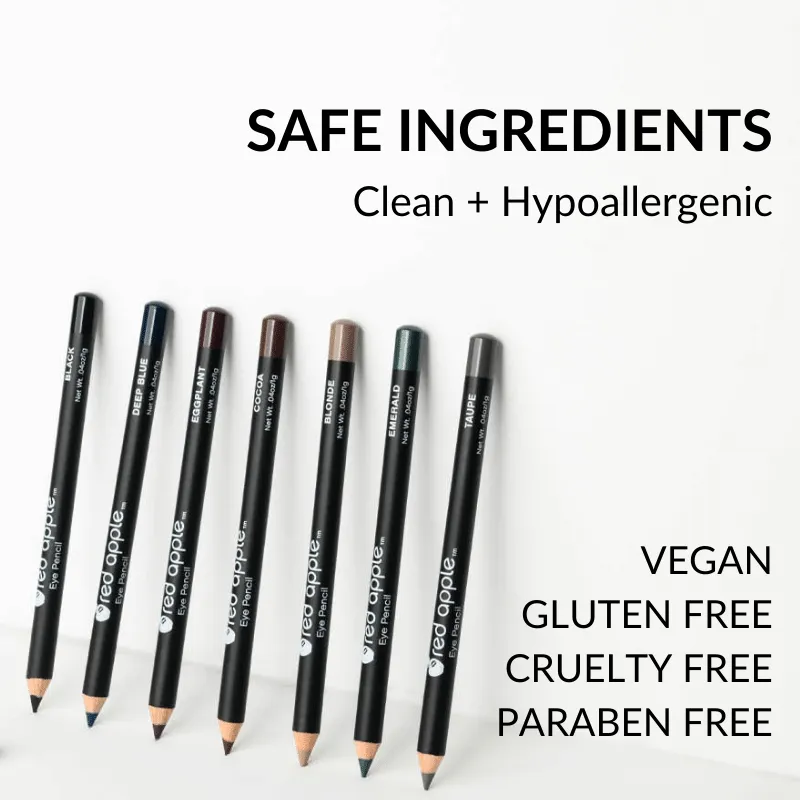 Emerald Hypoallergenic EyeLiner & Brow Pencils For Sensitive Eyes