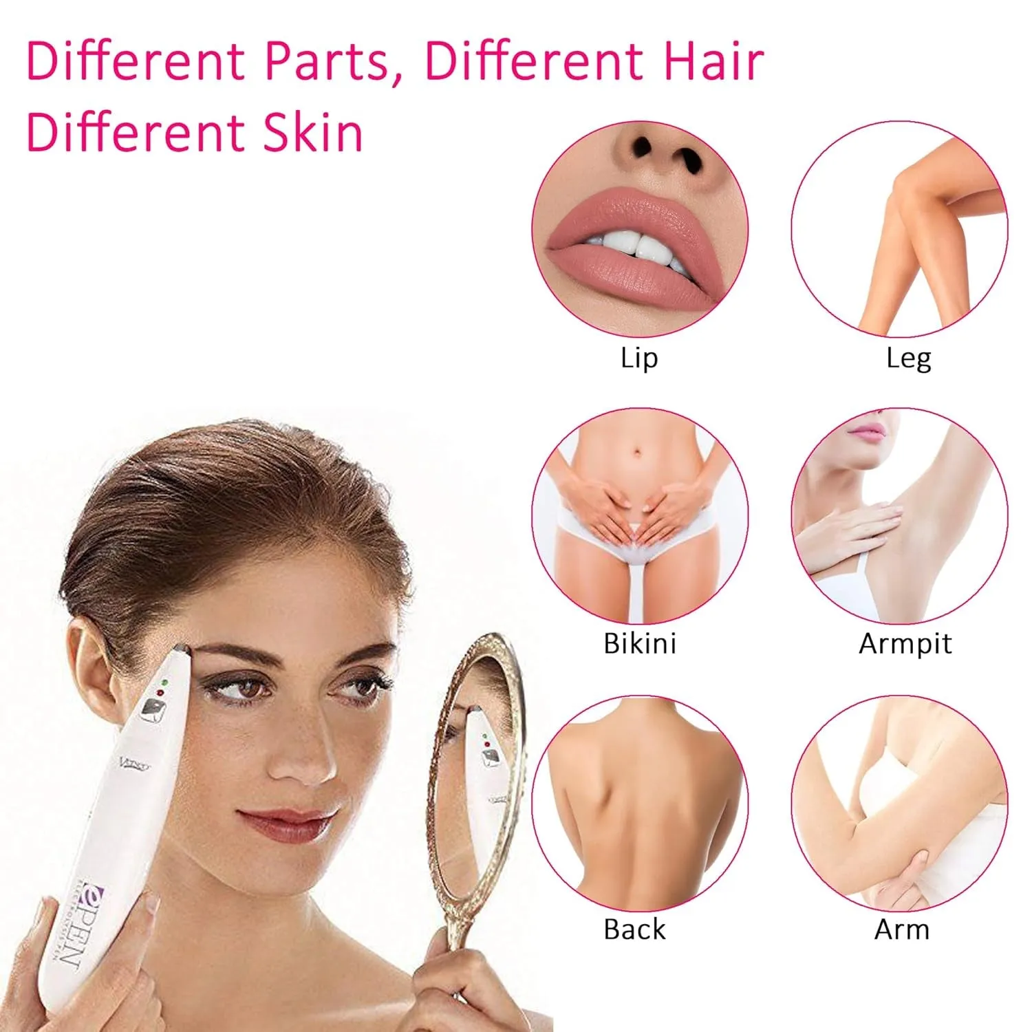 Epen Permanent Hair Removal Needle-Free Electrolysis Pen System for Unwanted Hair Removal from Face, Underarm, Bikini Line and so Much More for Men and Women Who Value Their Privacy