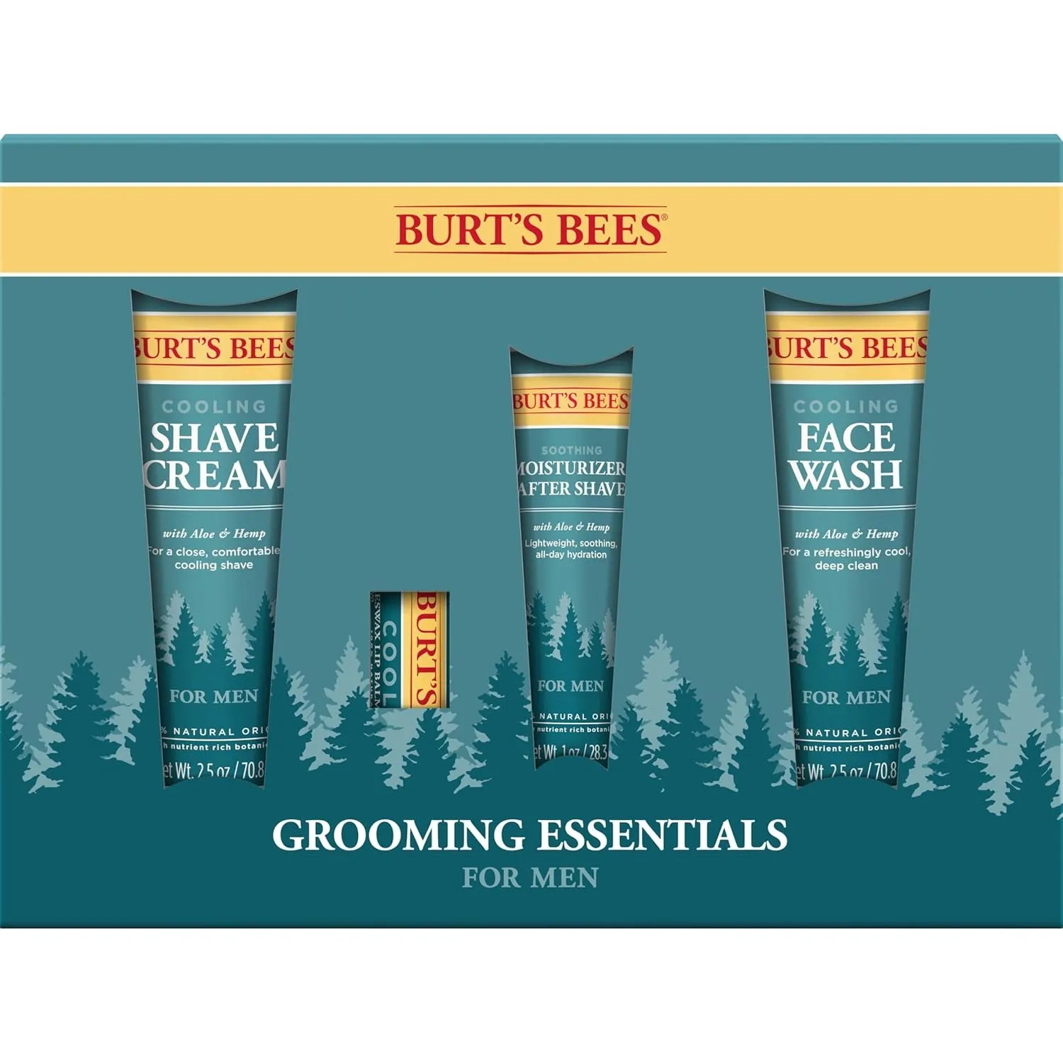 Essential Everyday Beauty Valentines Day Gifts Set, 5 Travel Size Products - Deep Cleansing Cream, Hand Salve, Body Lotion, Foot Cream and Lip Balm