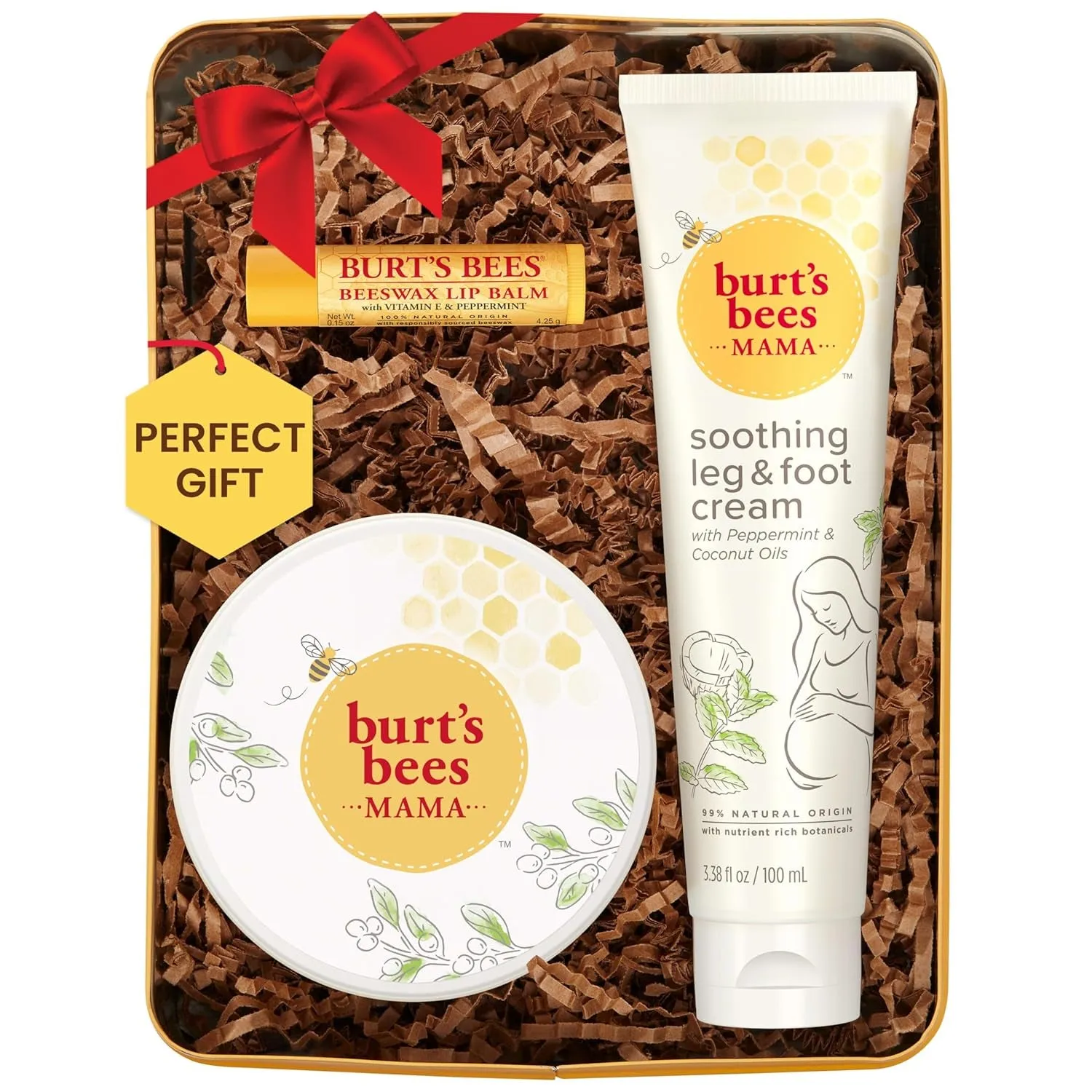 Essential Everyday Beauty Valentines Day Gifts Set, 5 Travel Size Products - Deep Cleansing Cream, Hand Salve, Body Lotion, Foot Cream and Lip Balm