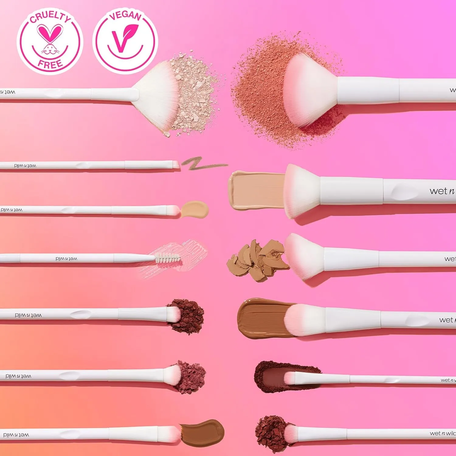 Eyebrow and Liner Brush, Dual-Ended Angled Bristles with Ergonomic Handle for Comfortable Precision Control