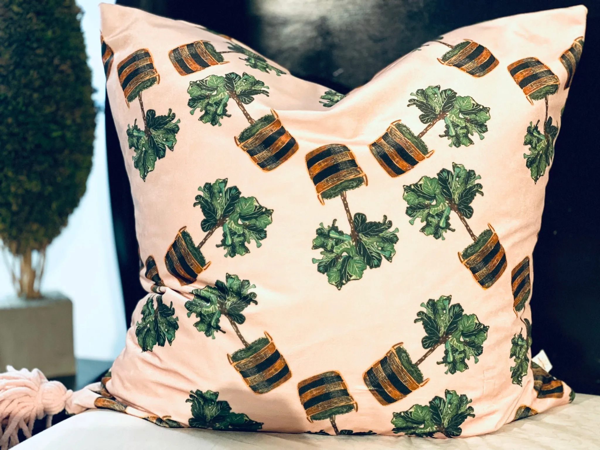FIDDLE FIG ~ EURO   LUMBAR CUSHIONS