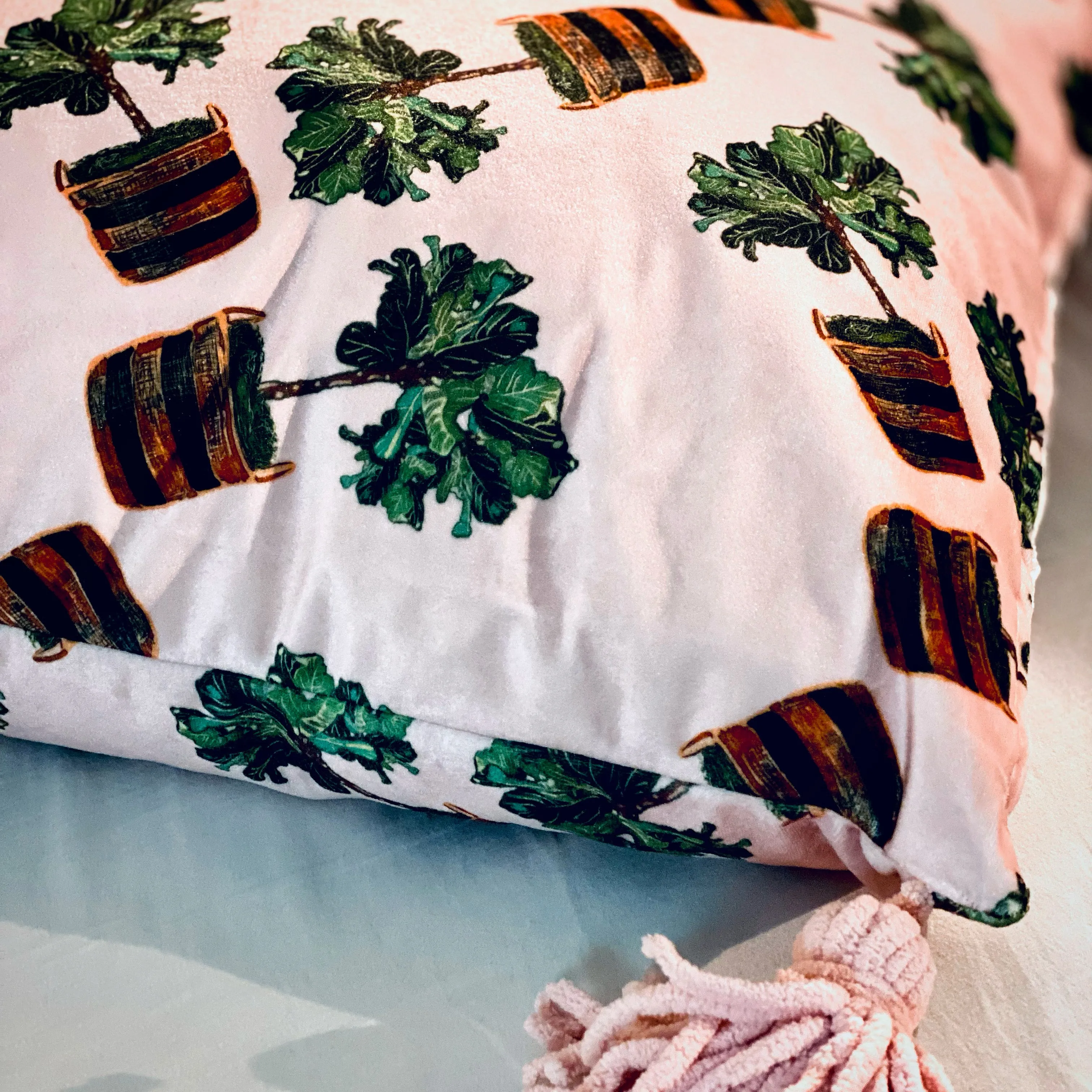 FIDDLE FIG ~ EURO   LUMBAR CUSHIONS