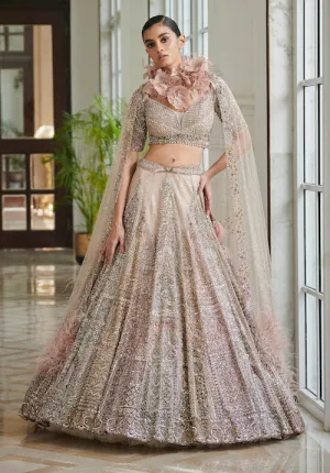 Gianna Pearl Muted Pink Lehenga Set