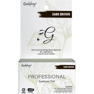 Godefroy Professional Eyebrow Tint - Dark Brown / 20 Applications
