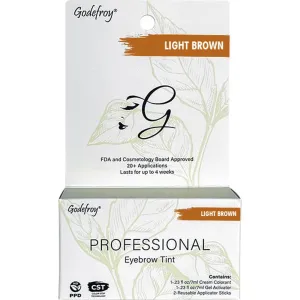 Godefroy Professional Eyebrow Tint - Light Brown / 20 Applications