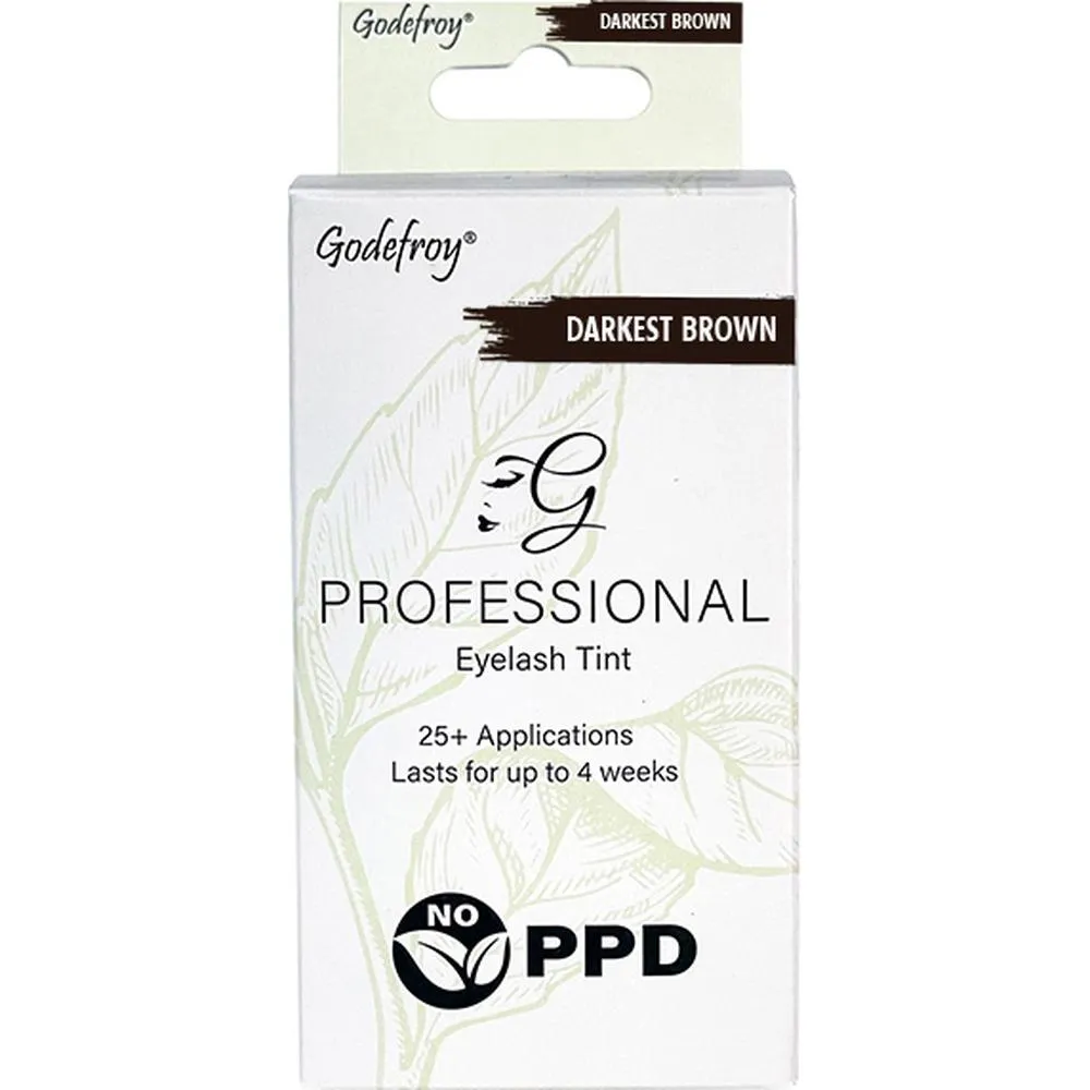 Godefroy Professional Eyelash Tint - Darkest Brown / 20 Applications