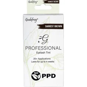 Godefroy Professional Eyelash Tint - Darkest Brown / 20 Applications