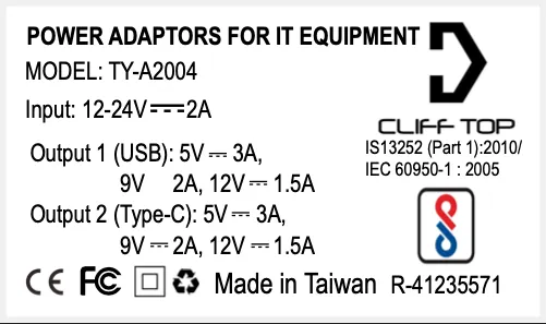 Handlebar Mounted 36W PD USB-C   QC 3.0 (Aluminium)