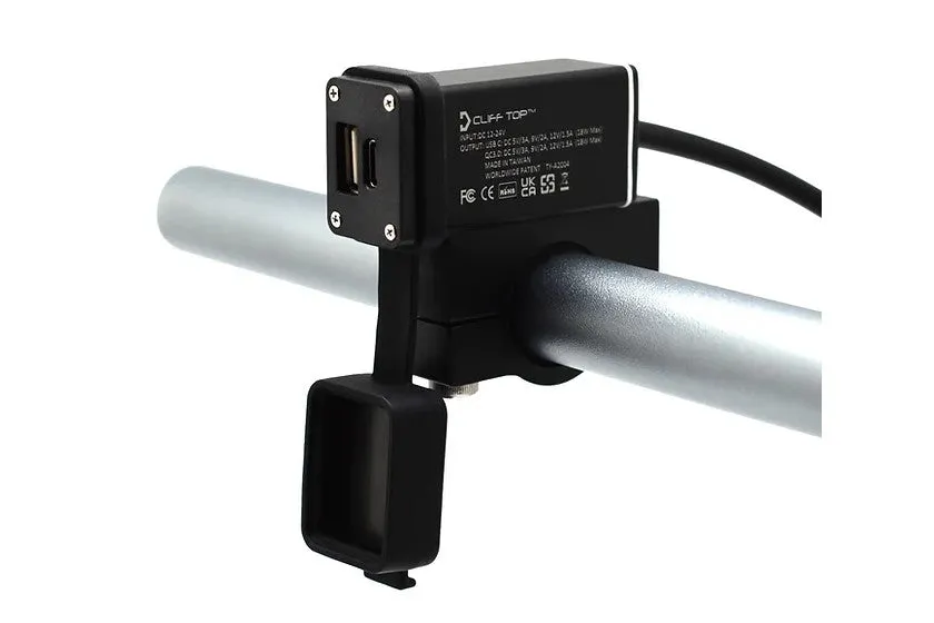 Handlebar Mounted 36W PD USB-C   QC 3.0 (Aluminium)