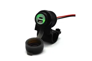 Handlebar Mounted 36W PD USB-C   QC 3.0 (Plastic)