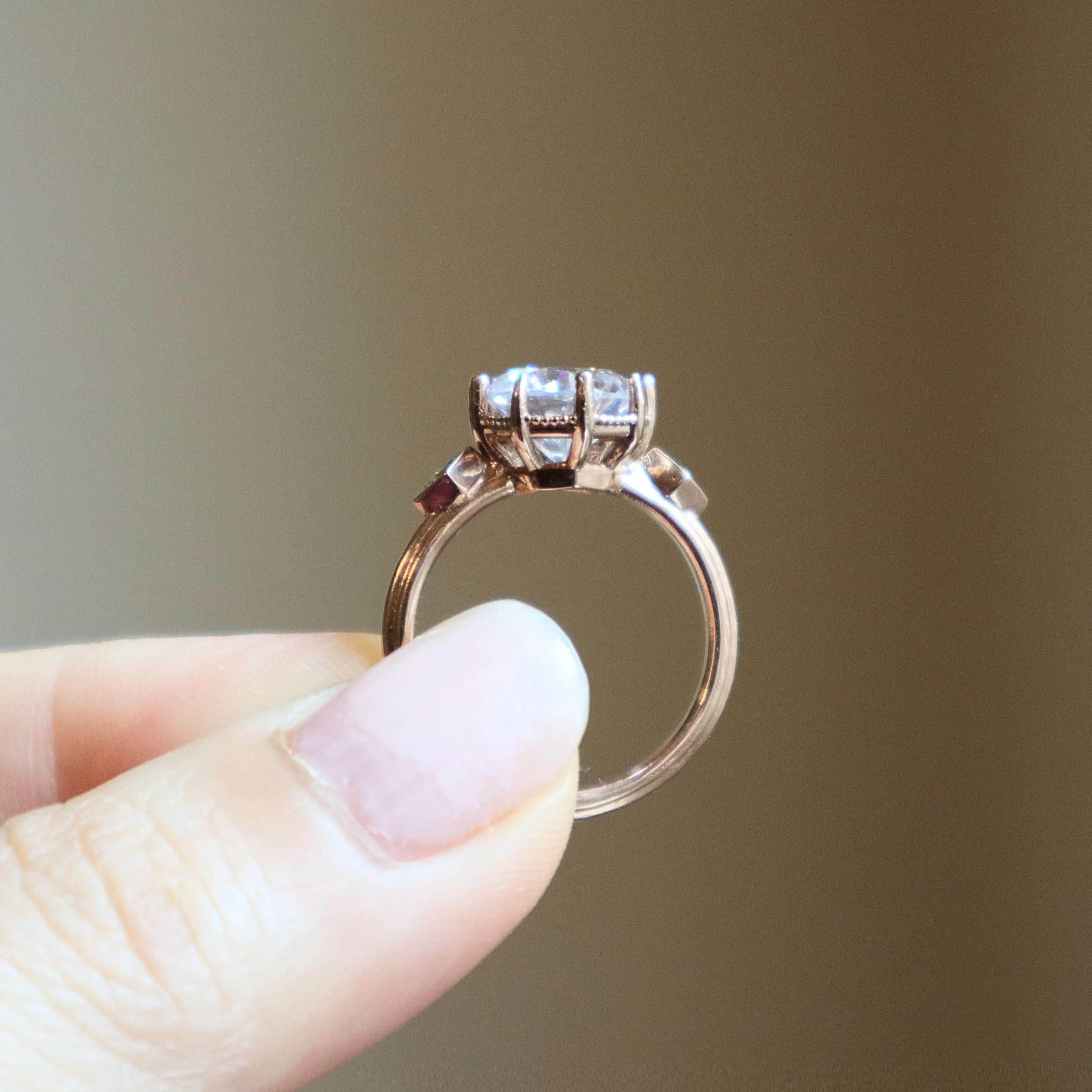 'Hazel' Round Diamond Engagement Ring