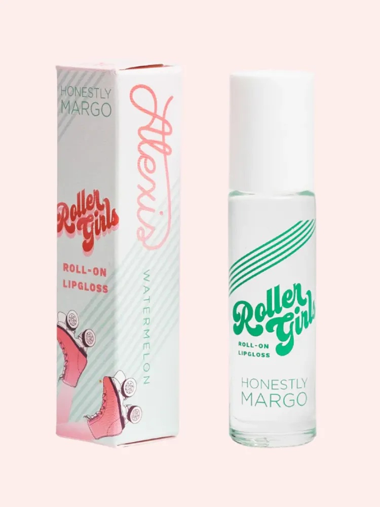 Honestly Margo Watermelon Alexis Roller Girls Roll On Lip Goss  10ml