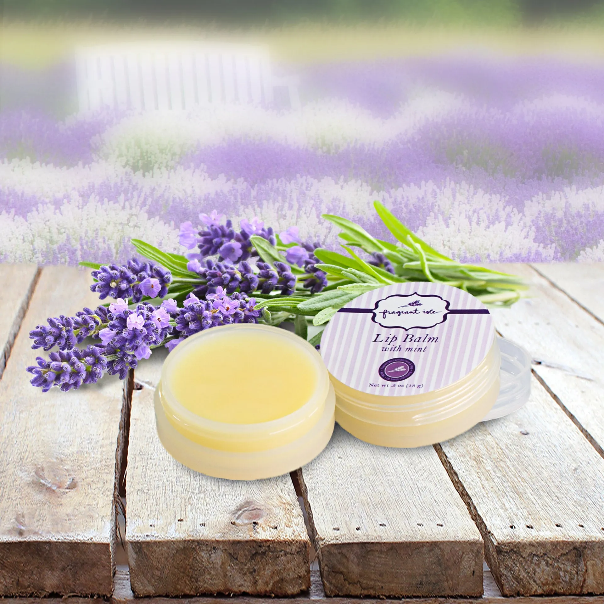 Lavender Lip Balm w/ Mint - 0.5 oz