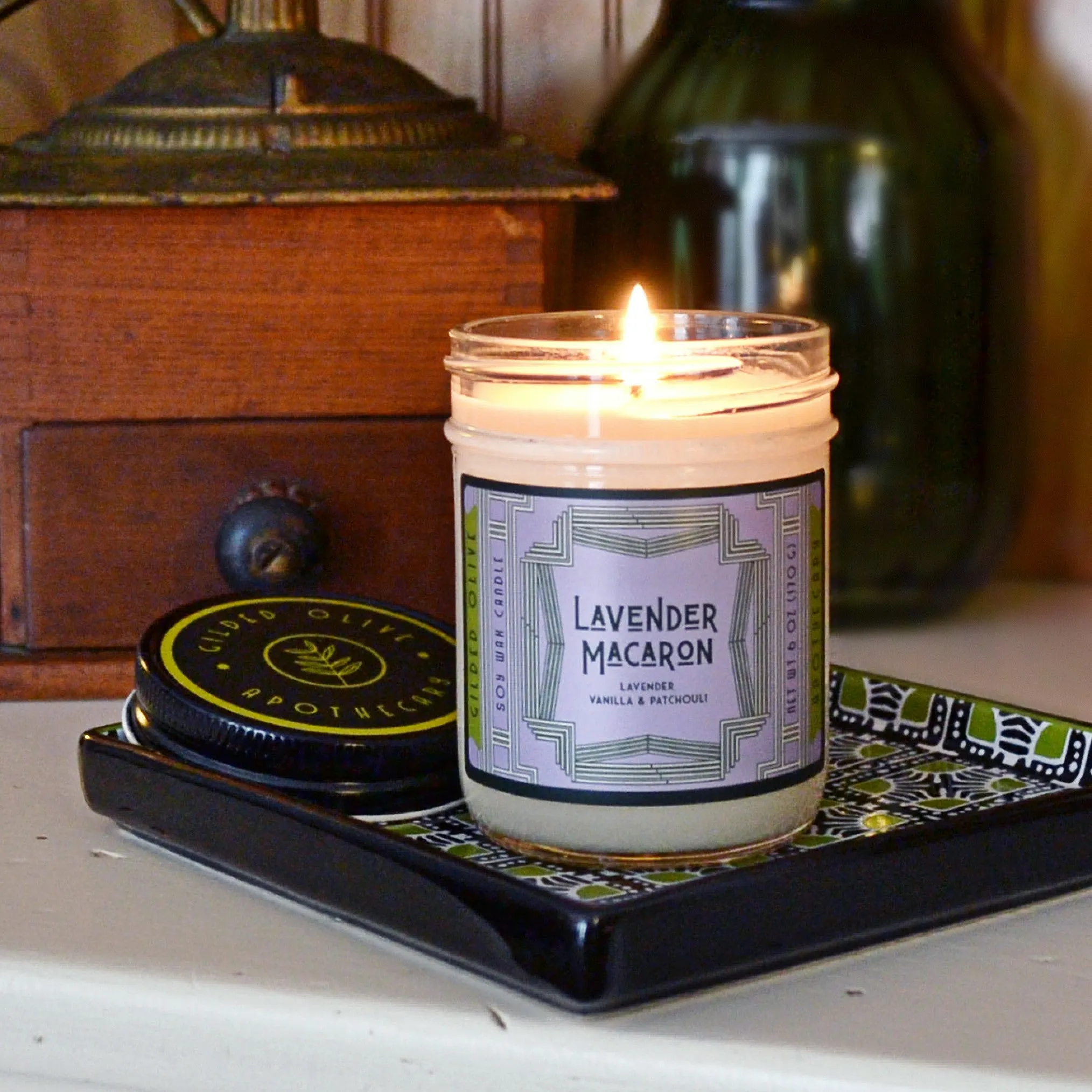 Lavender Scented Soap & Candle Gift Box