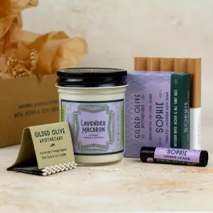 Lavender Scented Soap & Candle Gift Box