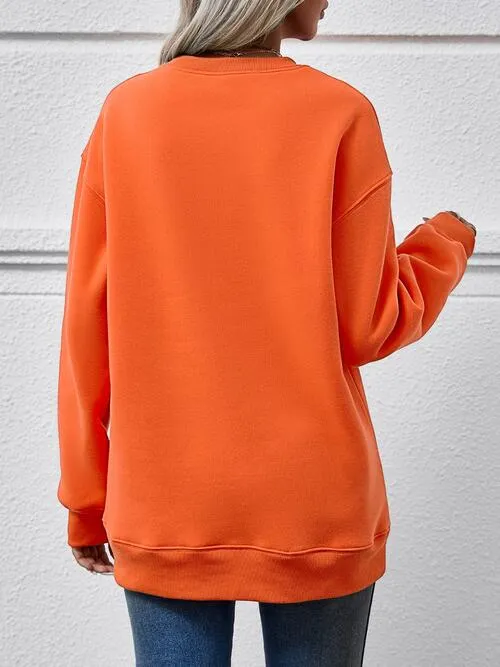 Leopard Lip Graphic Round Neck Sweatshirt (9 Colors)
