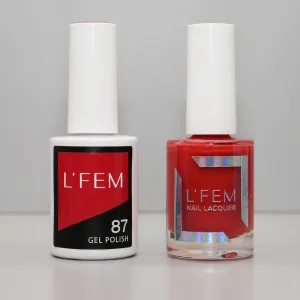 L'Fem Duo - Gel Polish 0.5 oz.   Nail Lacquer 0.5 oz. - #087