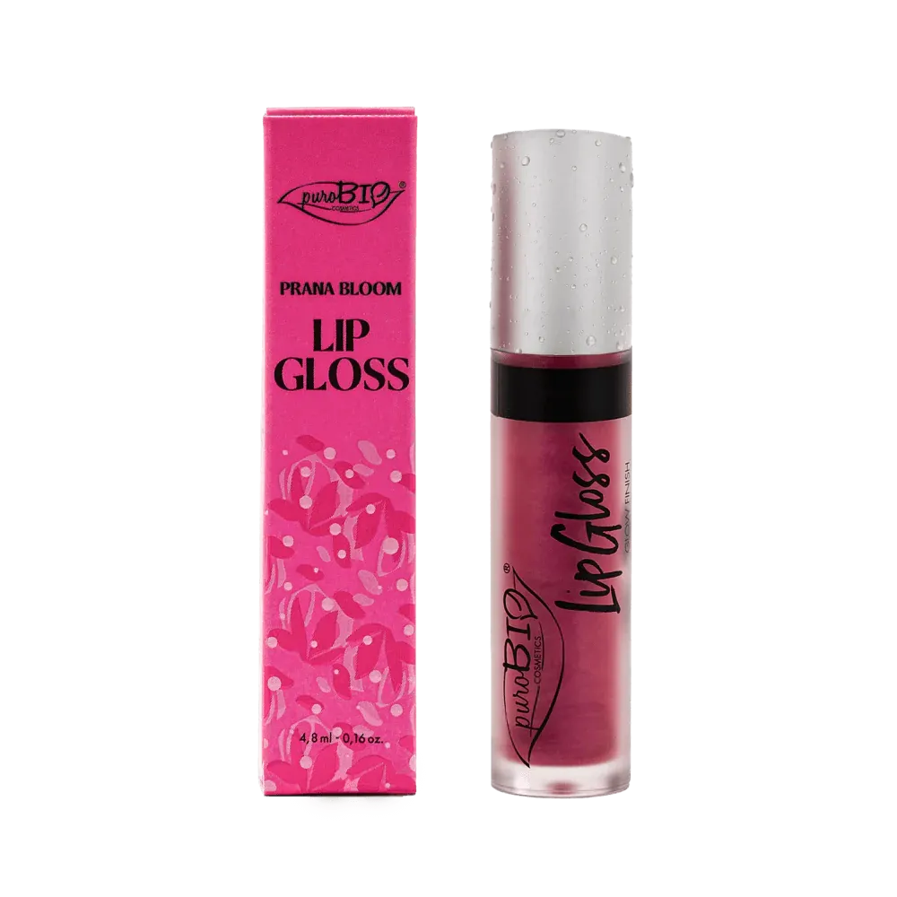 LIP GLOSS PRANA BLOOM n. 02 - Rose glitz / Pearly finish