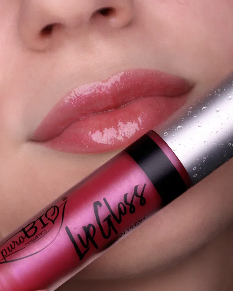LIP GLOSS PRANA BLOOM n. 02 - Rose glitz / Pearly finish