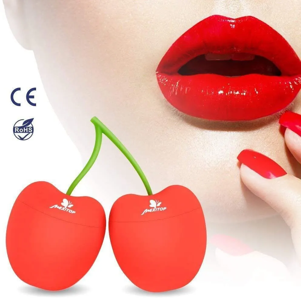 Lip Plumper - MEXITOP Cherry Soft Silicone Lip Enhancer Plumper Pump Device Natural Fuller Thicker and Sexy Quick Lip Enhancement Plumping Tool