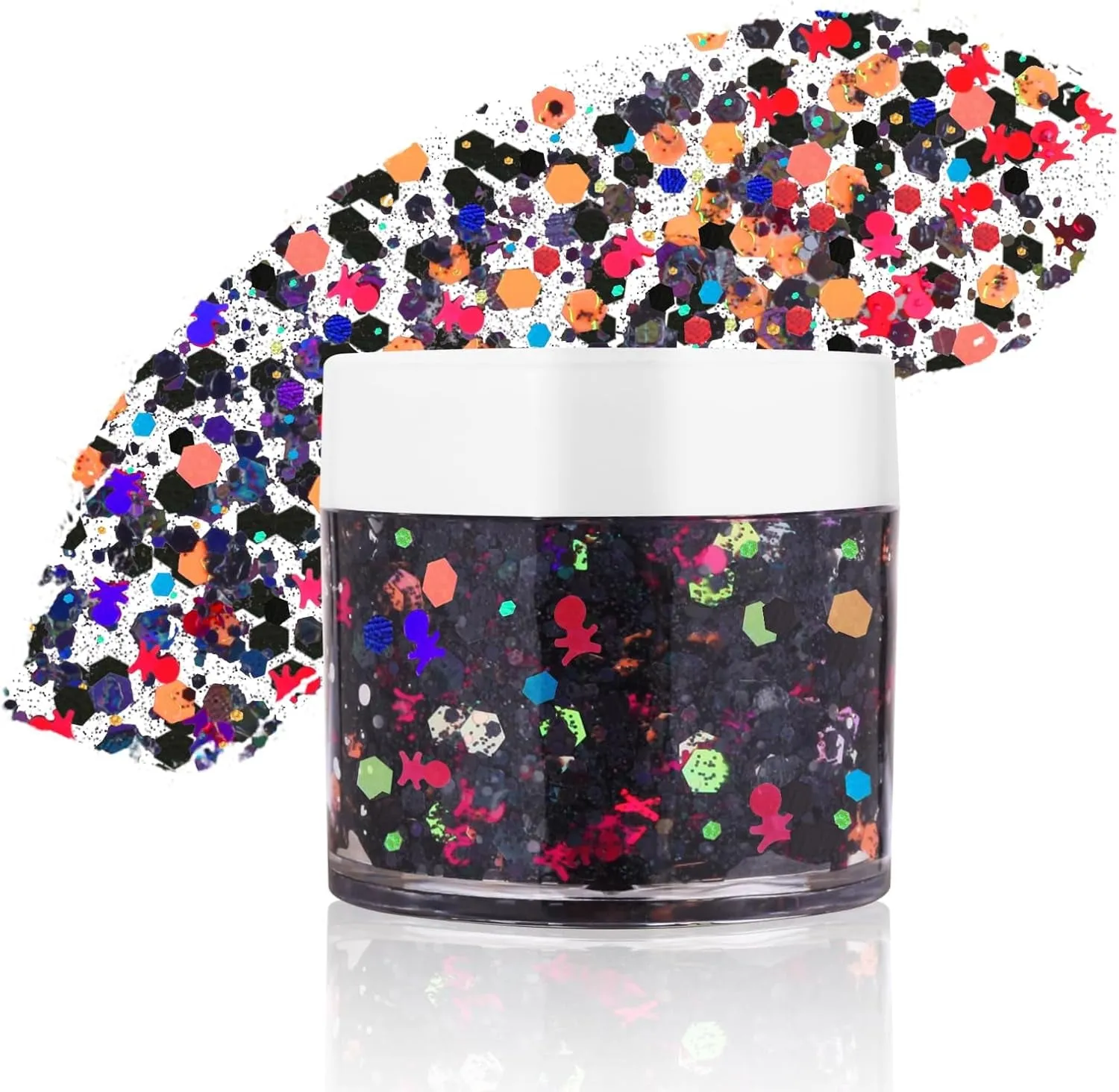 Mardi Gras Face Glitter,Green Purple Gold Mixed Holographic Chunky Body Glitter Gel,Mardi Gras Glitter,Festival Sequins for Face and Body, New Orleans Decorative Carnival Decorations