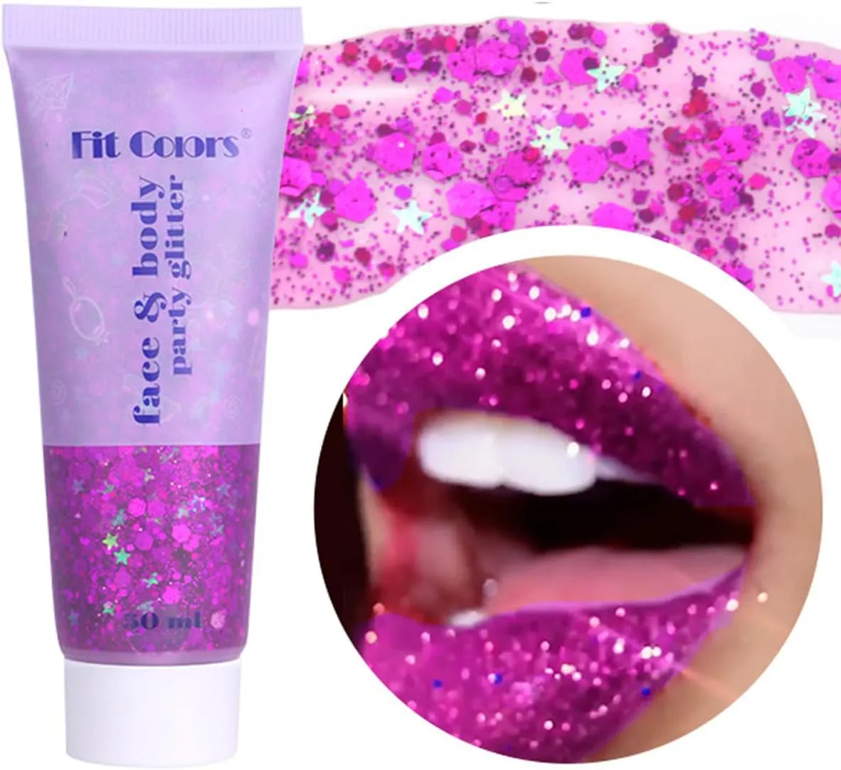 Mardi Gras Face Glitter,Green Purple Gold Mixed Holographic Chunky Body Glitter Gel,Mardi Gras Glitter,Festival Sequins for Face and Body, New Orleans Decorative Carnival Decorations