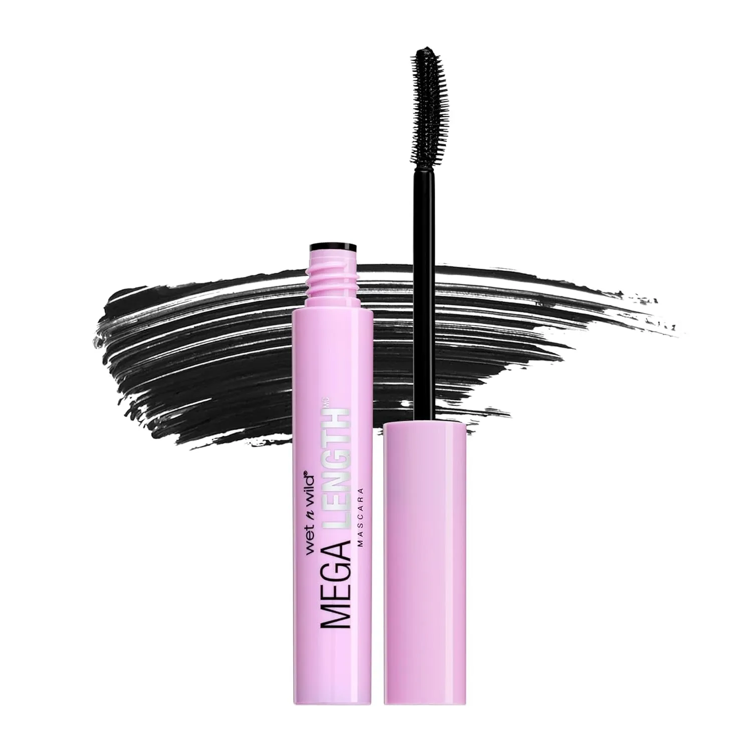 Mascara Mega Volume - Vitamin E Enriched Volumizing, Smudge-Resistant Formula, Cruelty-Free, Gluten-Free, Sulfate-Free & Vegan - Black
