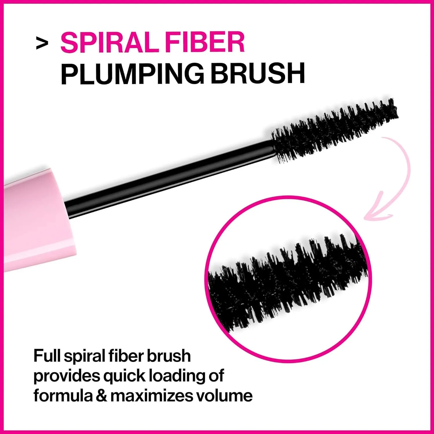 Mascara Mega Volume - Vitamin E Enriched Volumizing, Smudge-Resistant Formula, Cruelty-Free, Gluten-Free, Sulfate-Free & Vegan - Black