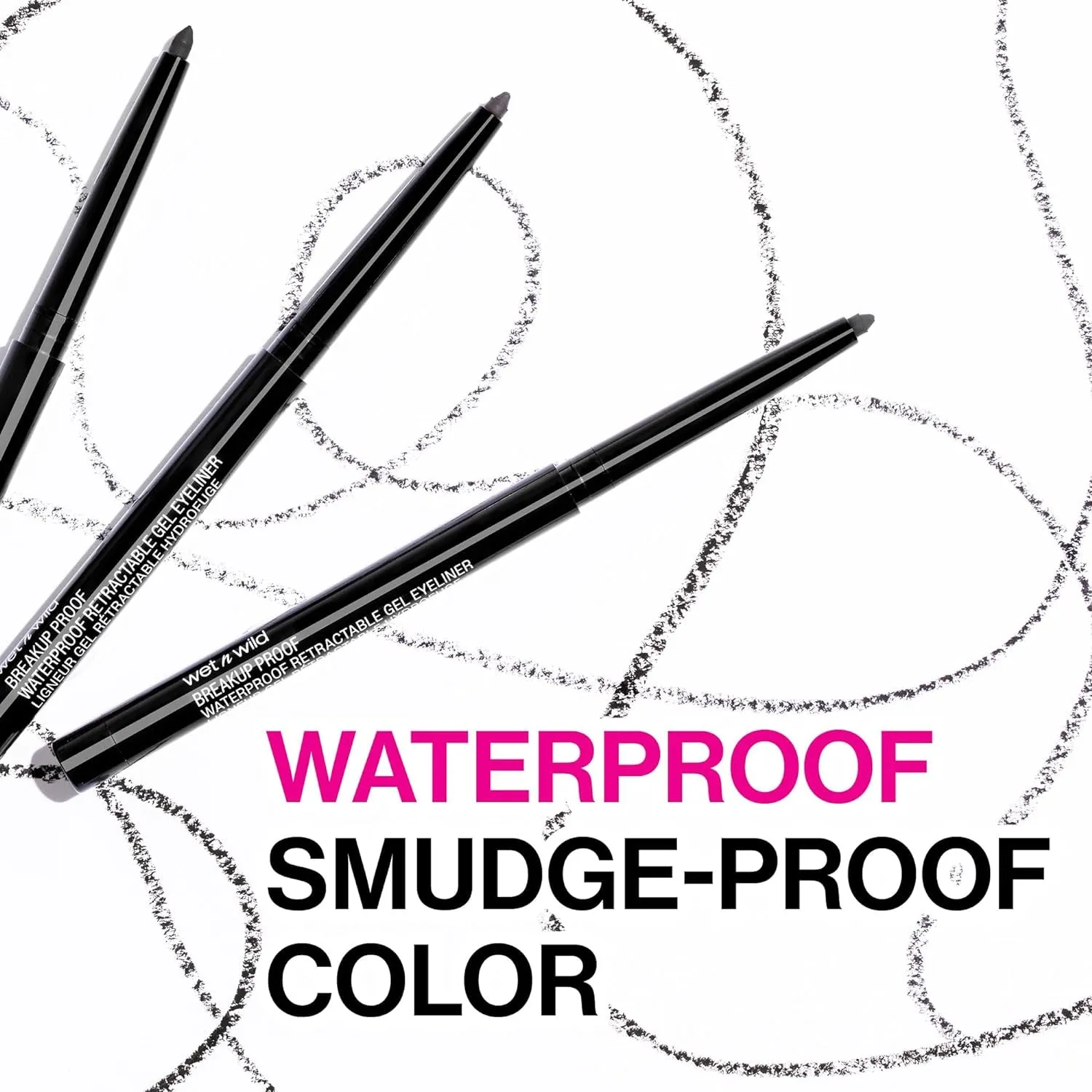 Mega Last Breakup Proof Retractable Gel Eyeliner - Waterproof 16-Hour Long-Lasting Wear, Cruelty-Free & Vegan - Brick Brown