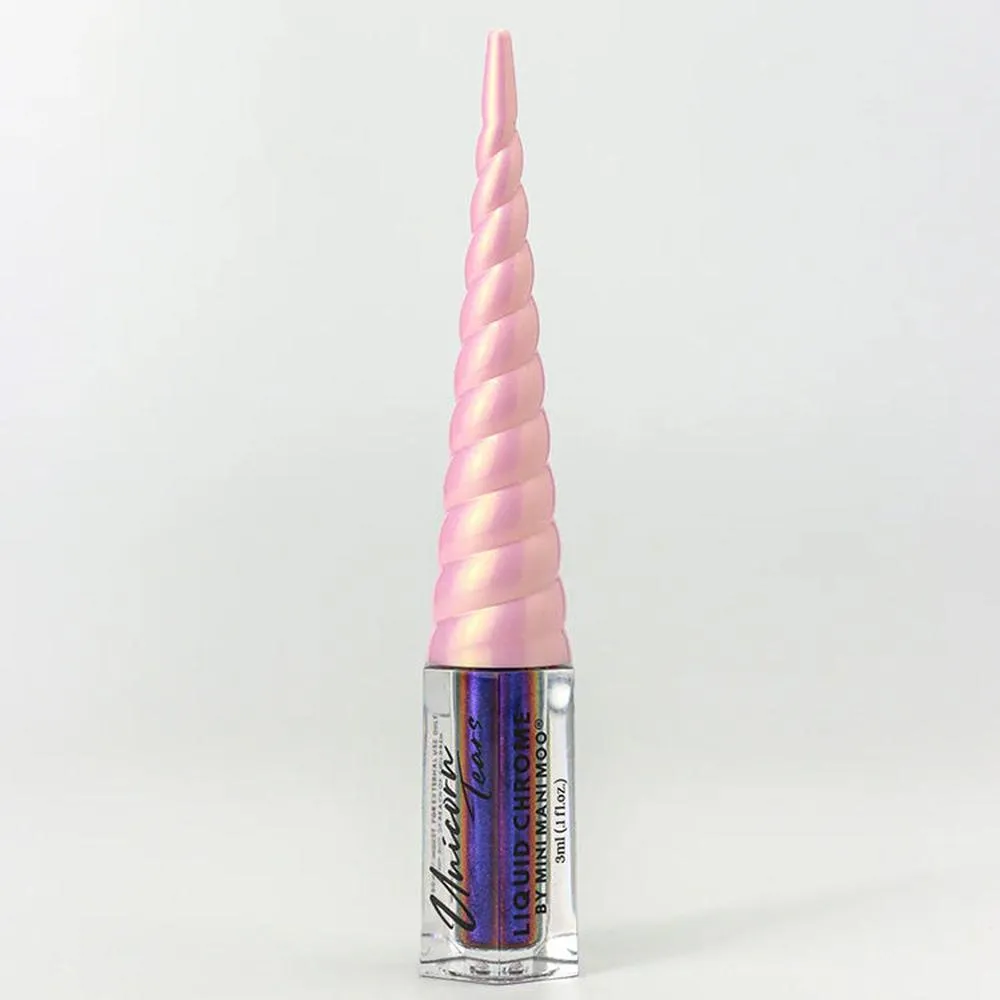 Mini Mani Moo! Unicorn Tears Liquid Chrome - Wicked Blue / 0.1 oz.