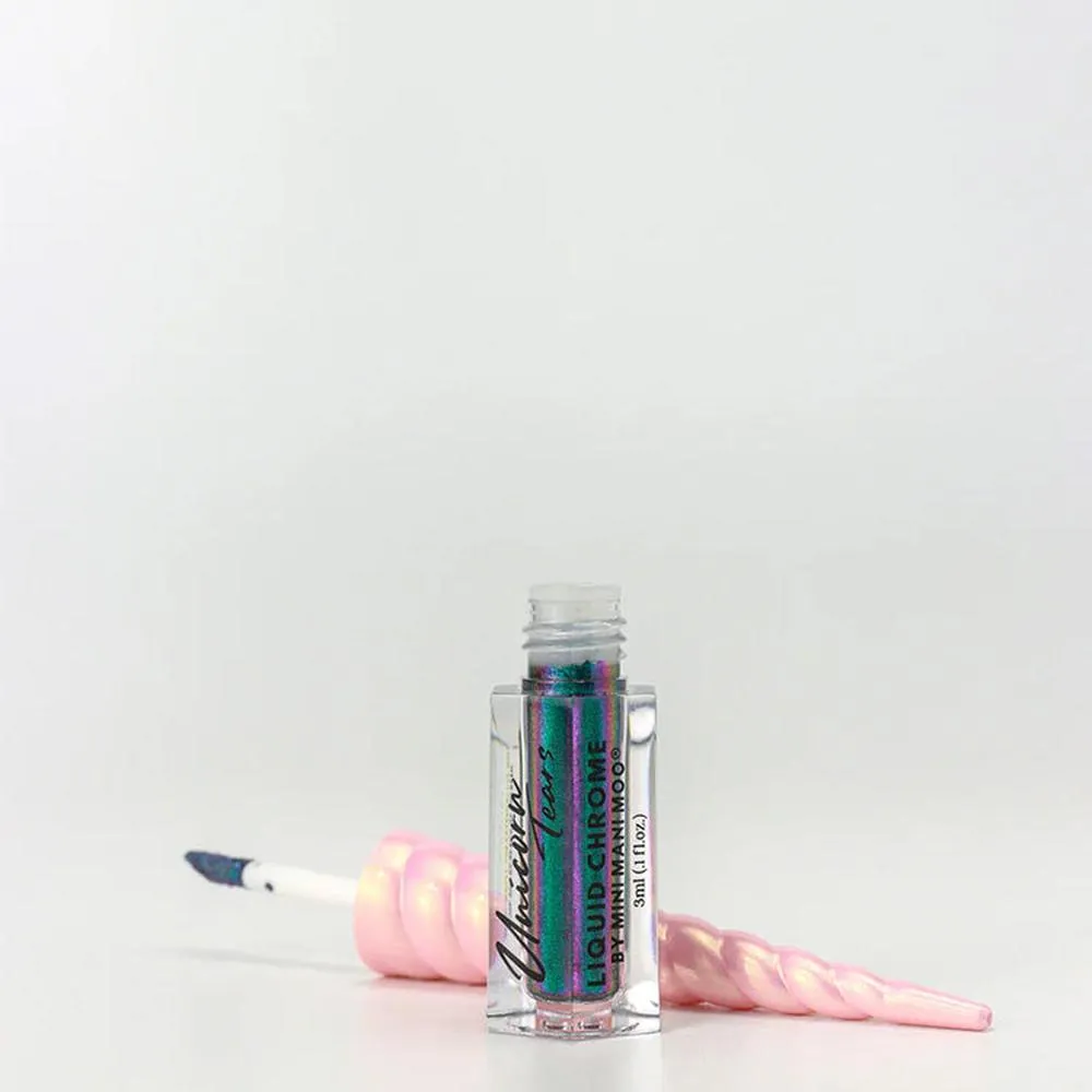 Mini Mani Moo! Unicorn Tears Liquid Chrome - Wicked Teal / 0.1 oz.