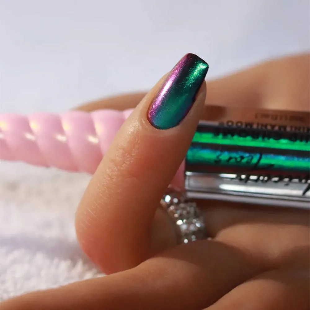 Mini Mani Moo! Unicorn Tears Liquid Chrome - Wicked Teal / 0.1 oz.