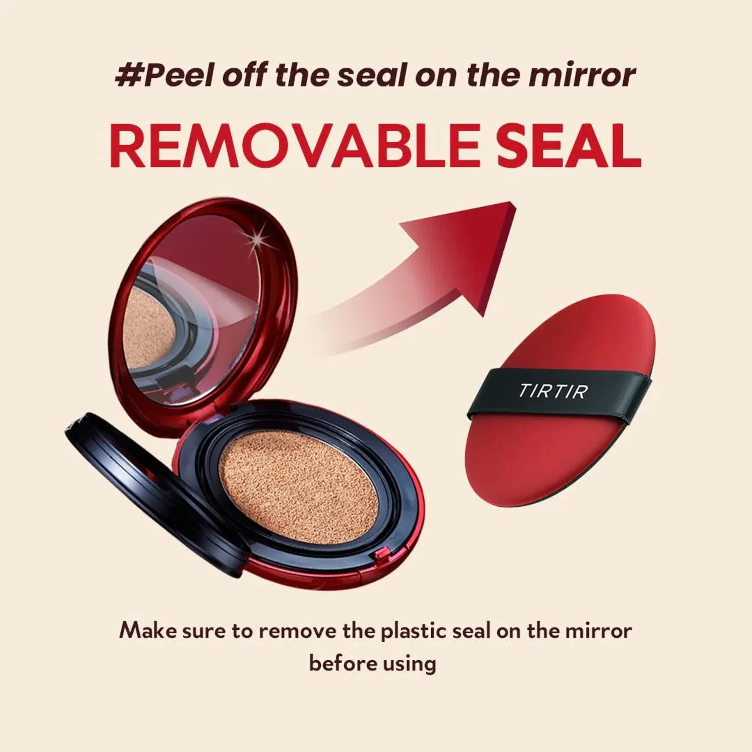 Mini Mask Fit Red Cushion -#23N Sand