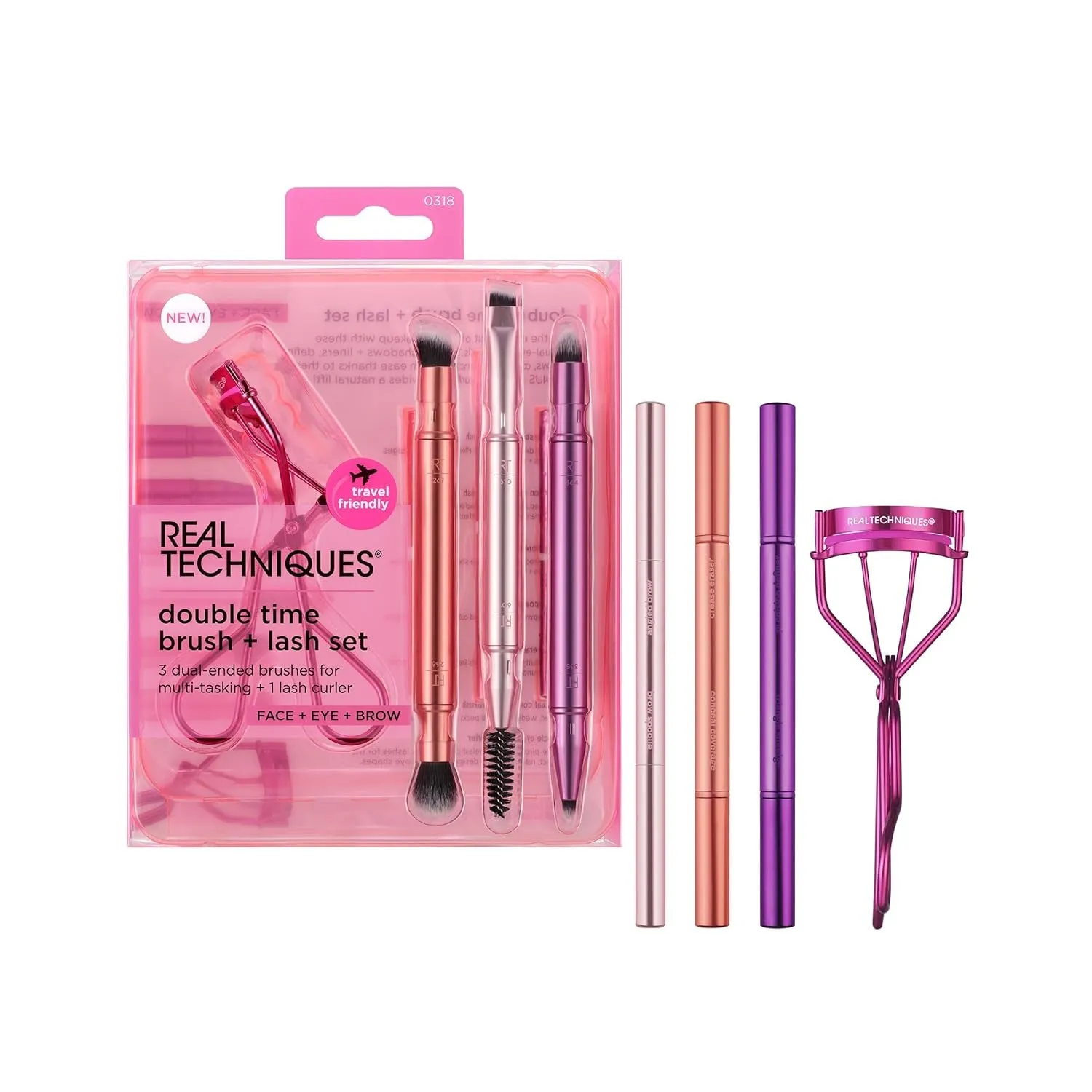 Miracle Eyelash Curler, Gentle Lash Tool for Lifted Lashes, Use with Mascara for Extra Volume, Travel-Size Lash Curler, Comfort Grip & Pinch-Free Design, Pink, Cruelty-Free, 1 Count