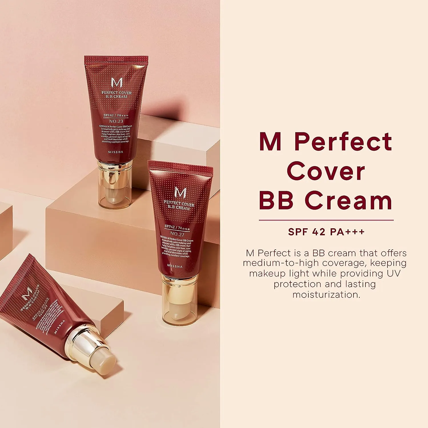 Missha M Perfect Cover BB Cream No.25 Warm Beige SPF 42 PA    50ml