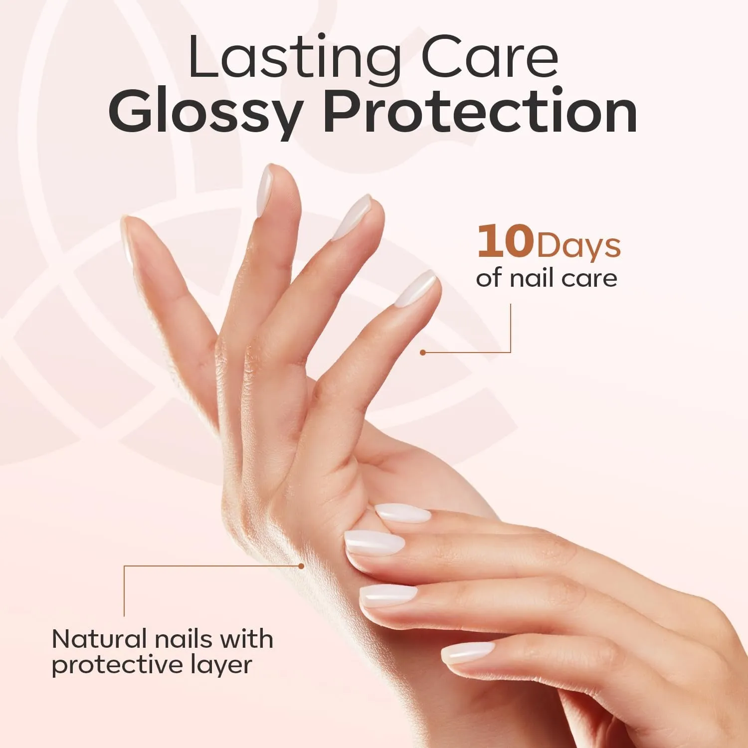 Nail Strengthener, Milky White Nail Natural Concealer Foundation Polish Air Dry Nail Growth Polish for Damaged Nails Imperfection Masking Gifts for Women 15Ml