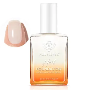 Nail Strengthener, Milky White Nail Natural Concealer Foundation Polish Air Dry Nail Growth Polish for Damaged Nails Imperfection Masking Gifts for Women 15Ml