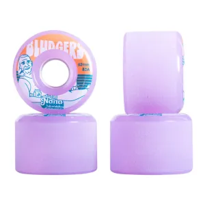 Nana Bludgers 62mm 82a mini longboard wheel in purple