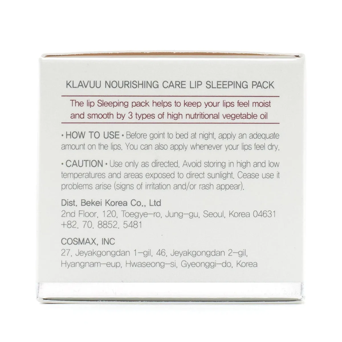 Nourishing Care Lip Sleeping Pack 20g (EXP 09/01/2025)